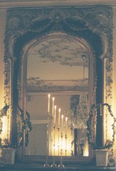 The mirror with atmospheric lighting
